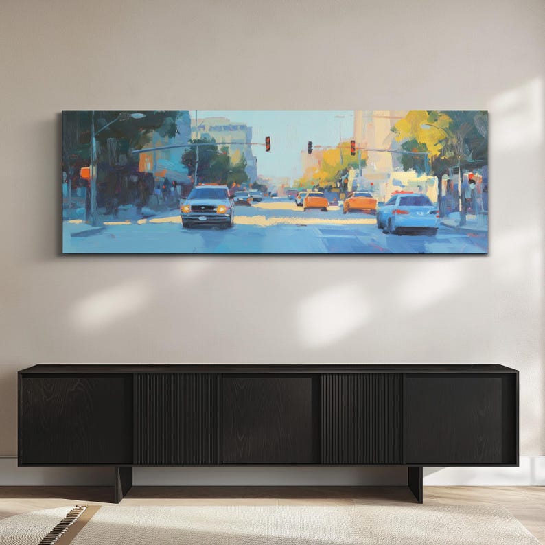 San Angelo Texas Wall Art, Panoramic Canvas Landscape, Horizontal Print