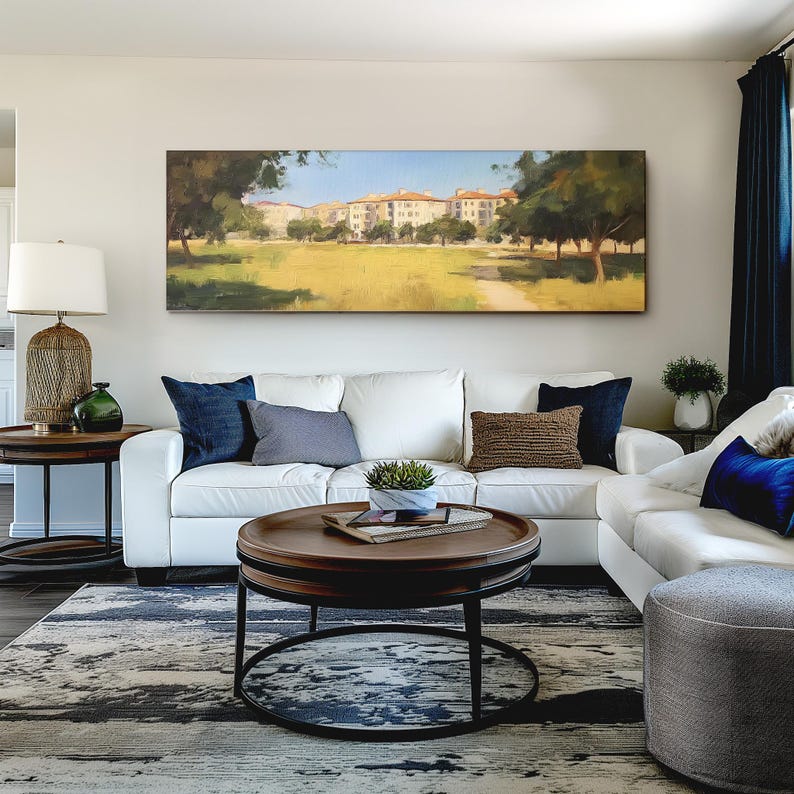 Rowlett Texas Wall Art, Panoramic Canvas Landscape, Horizontal Print