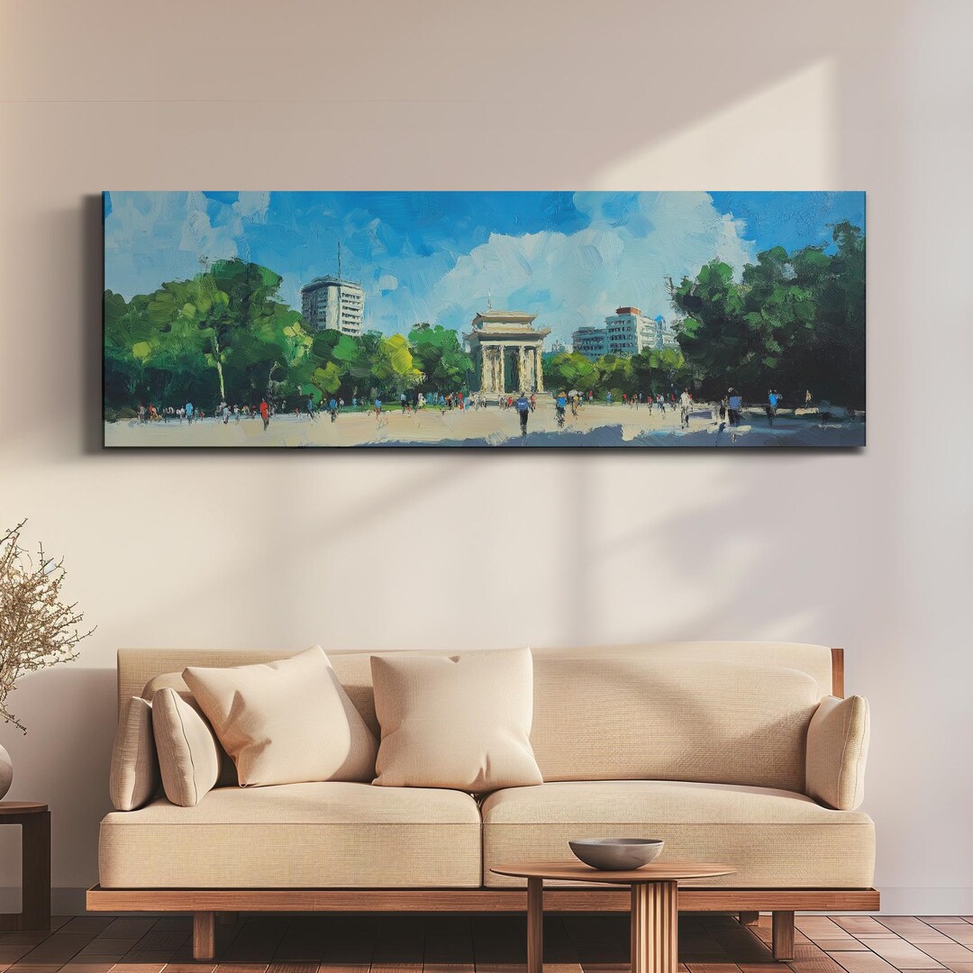 Hanoi Ho Chi Minh Mausoleum Vietnam Wall Art, Panoramic Canvas ...