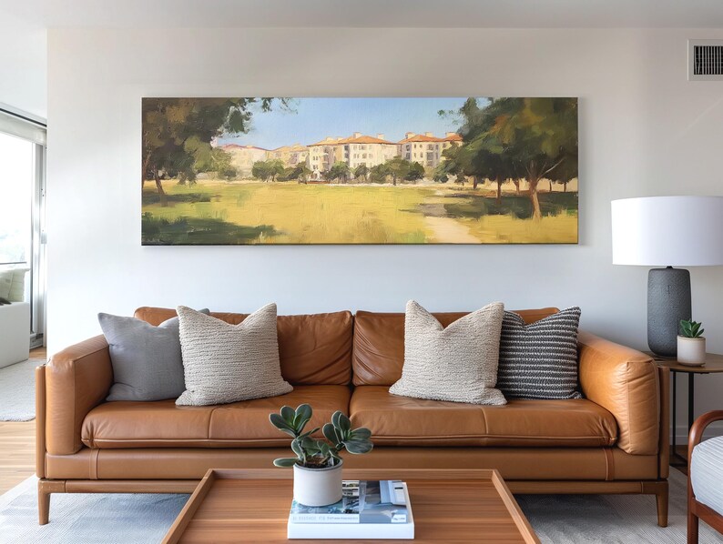 Rowlett Texas Wall Art, Panoramic Canvas Landscape, Horizontal Print