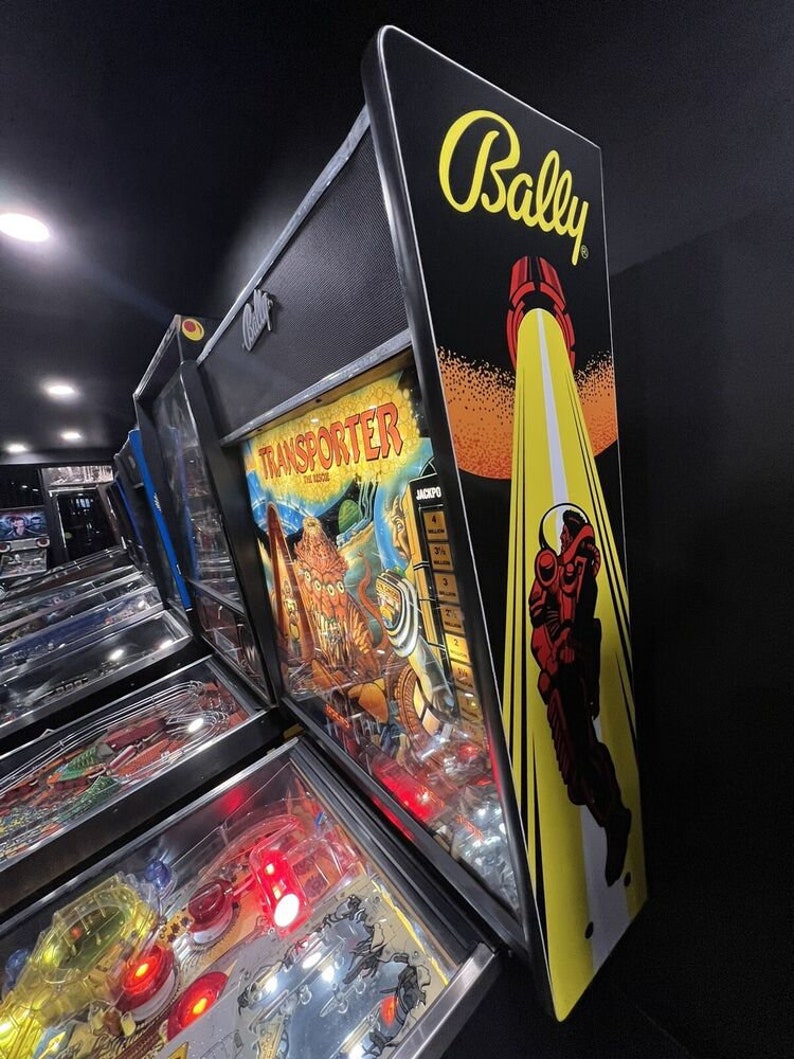 1989 Vintage Transporter Pinball Machine With LED Upgrades Etsy