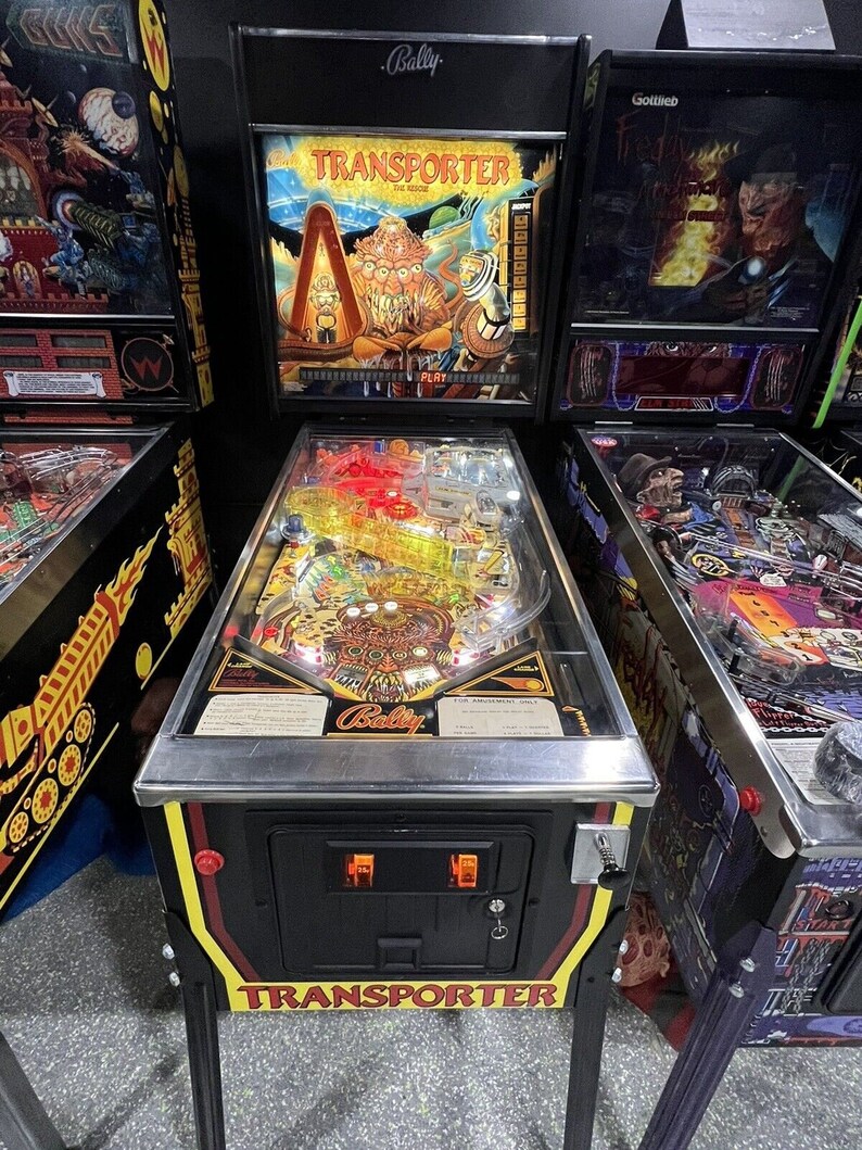 Vintage Transporter Pinball Machine With LED Upgrades 1989 Etsy