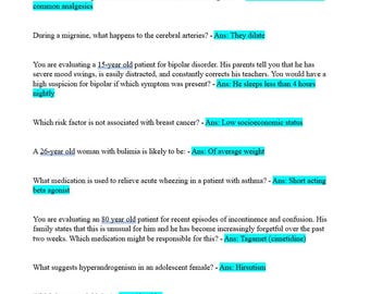 APEA 3P Final Exam Review Questions and Answers