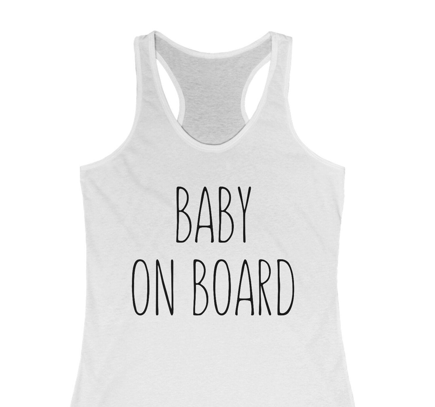 Baby on Board Tank | Baby on Board | Pregnant Tank Top | Pregnancy Tank ...