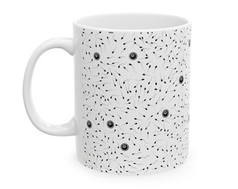 Taza con diseño de espermatozoides y óvulos / Regalo para médicos especialistas en fertilidad y embriólogos
