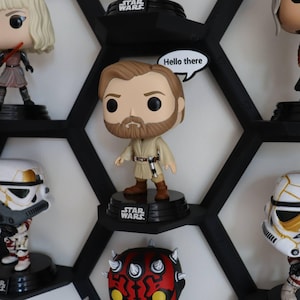 Wall mount for Funko Pop Shelf Wall Display | Hexagon Floating Shelf for Collectibles | Funko Pop Display Case | Collectibles & Figures