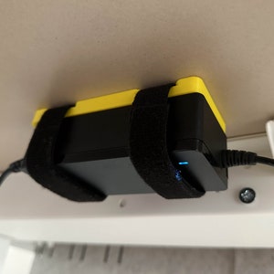 Mount for Power Bricks Power Adapter Holder | Charging Bracket  Cable Management, workspace organization, hide cable, charger laptop mini pc
