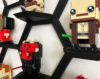 Półka sześciokątna do kolekcji Lego BrickHeadz Display