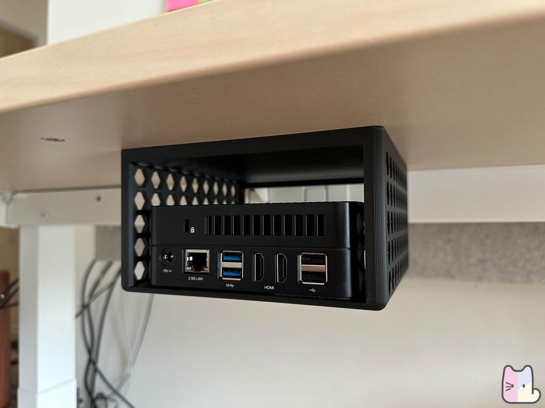 Under Desk Mini PC Mount: Customizable Storage Shelf - Etsy