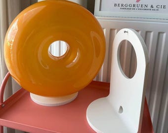 Standaard voor IKEA VARMBLIXT led-tafelwandlamp, oranje glas ronde donut