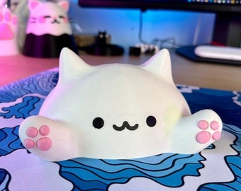 Anime kawaii avec des chats blob mignons