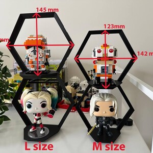 Modular Hexagon Funko Pop Shelf Hexagonal Floating Display 3D Printed ...