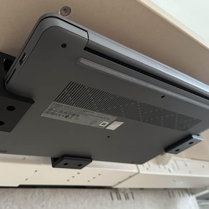 Under Desk Double Laptop Mount: Space Saving Desk Organizer