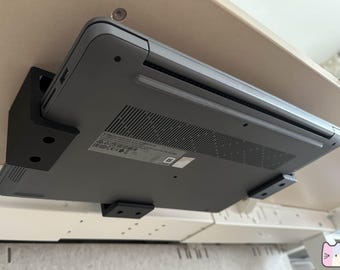 Under Desk Double Laptop Holder Mount  | Fits Two Laptops  |  Mount for Desk for MacBooks, Pro, Air, HP, Lenovo, Dell | Various sizes