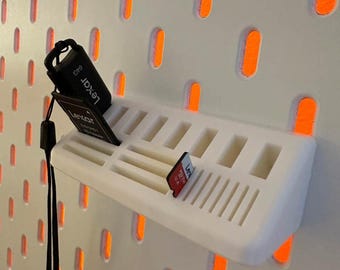 Uchwyt na kartę SD i pendrive IKEA Skadis: niestandardowy rozmiar