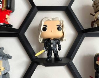 Modułowa, sześciokątna półka Funko Pop: pływający ekspozytor drukowany w 3D