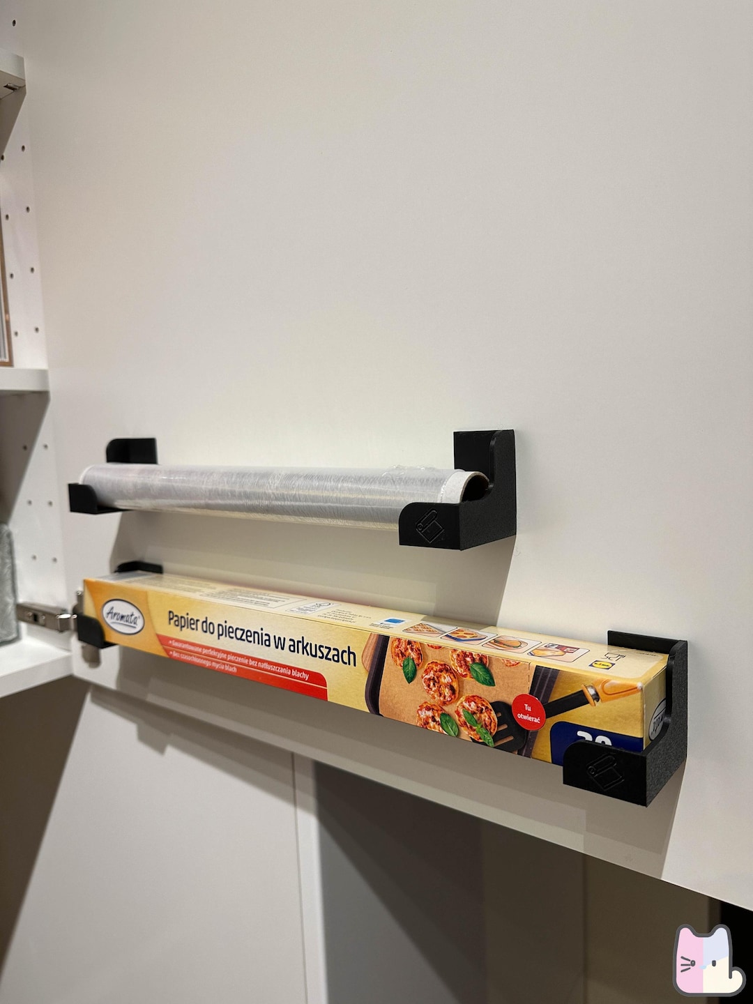Wall Mount Kitchen Wrap Organizer: Customizable Size - Etsy