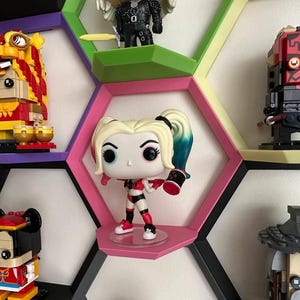 Modular Hexagon Funko Pop Shelf Hexagonal Floating Display 3D Printed ...