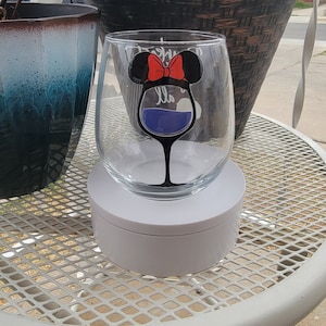 Drunkest of them all , Princess Inspired Wine Glass, 16 oz Stemless Wine Glass Cup