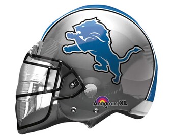 Detroit Lions Helmet Foil Balloon, NFL Football Party Decor