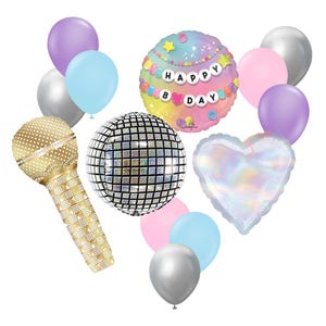 Friendship Bracelet Foil Balloon, Swift Balloons, In My Birthday Era, Girls Birthday, Swift Decorations, Pastel Birthday, Music Balloons