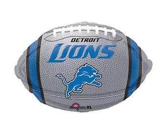 Officially Licensed, Detroit Lions Football Foil Balloon, NFL Party Decor