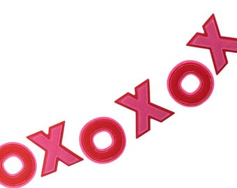 XOXO Felt Banner, Valentine's Day Garland