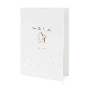 Twinkle Little Star Card, Baby Shower Card, Baby Shower Greeting Card, Gender Neutral Card, Welcome Baby Party