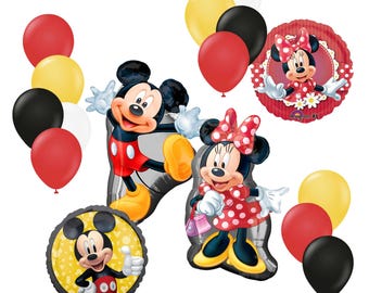 Mickey & Minnie Mouse Balloon Bouquet, Birthday Party Decoration
