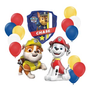 Paw Patrol Balloons, ANY AGE, Chase Balloons, Paw Patrol Birthday Decor, Marshall Balloons, Rubble Balloons, Paw Patrol Birthday Decorations