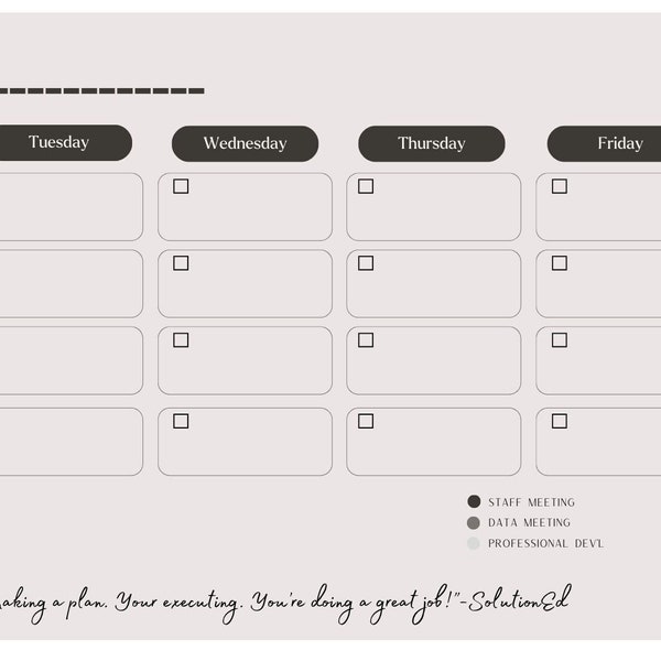 Digital School Administrator Planner Etsy