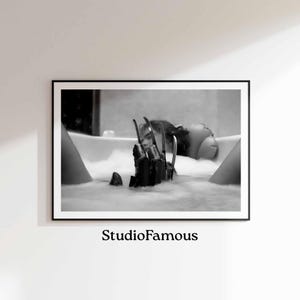 Elm Street Movie Poster, Bathtub Scene, Funny Bathroom Wall Art and Toilet Prints, Bathroom Wall Decor, Gift for Him