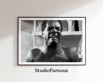 Friday Movie Poster: Dad Toilet Scene, Funny Bathroom Art