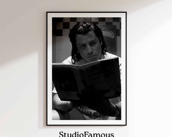 Pulp Fiction Poster: Vincent Vega Toilet Scene (Digital Download)