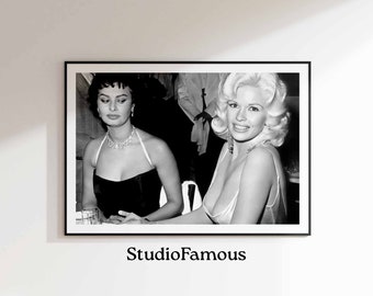 Jayne Mansfield & Sophia Loren Photo Print: Vintage Movie Art (Digital Download)