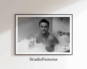Poster « Friends » de Chandler Bing : décoration murale amusante pour la salle de bain