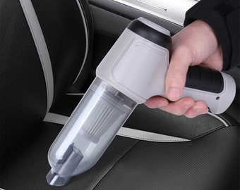 Powerful 3-in-1 Cordless Car Vacuum Cleaner: Rechargeable Handheld Marvel for Home, Office, and Pet Detailing - High Power Cleaning Kit!