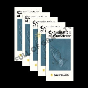 Untersuchung des Gewissens Pamphlet Pack für Geständnis, Versöhnung, katholische Reflexionen & Gebete zur Vorbereitung auf das Sakrament der Buße