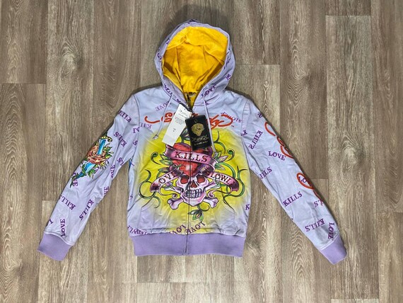 Ed hardy leather jacket sale