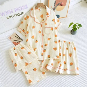 Waffle Knit Pajama Set Etsy Canada
