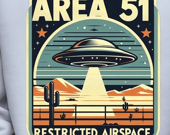 Camiseta OVNI del Área 51 – Camiseta gráfica de conspiración alienígena – Camiseta extraterrestre unisex – Regalo divertido de ciencia ficción