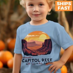 Capitol Reef National Park Kids T-Shirt: Adventure Graphic Tee