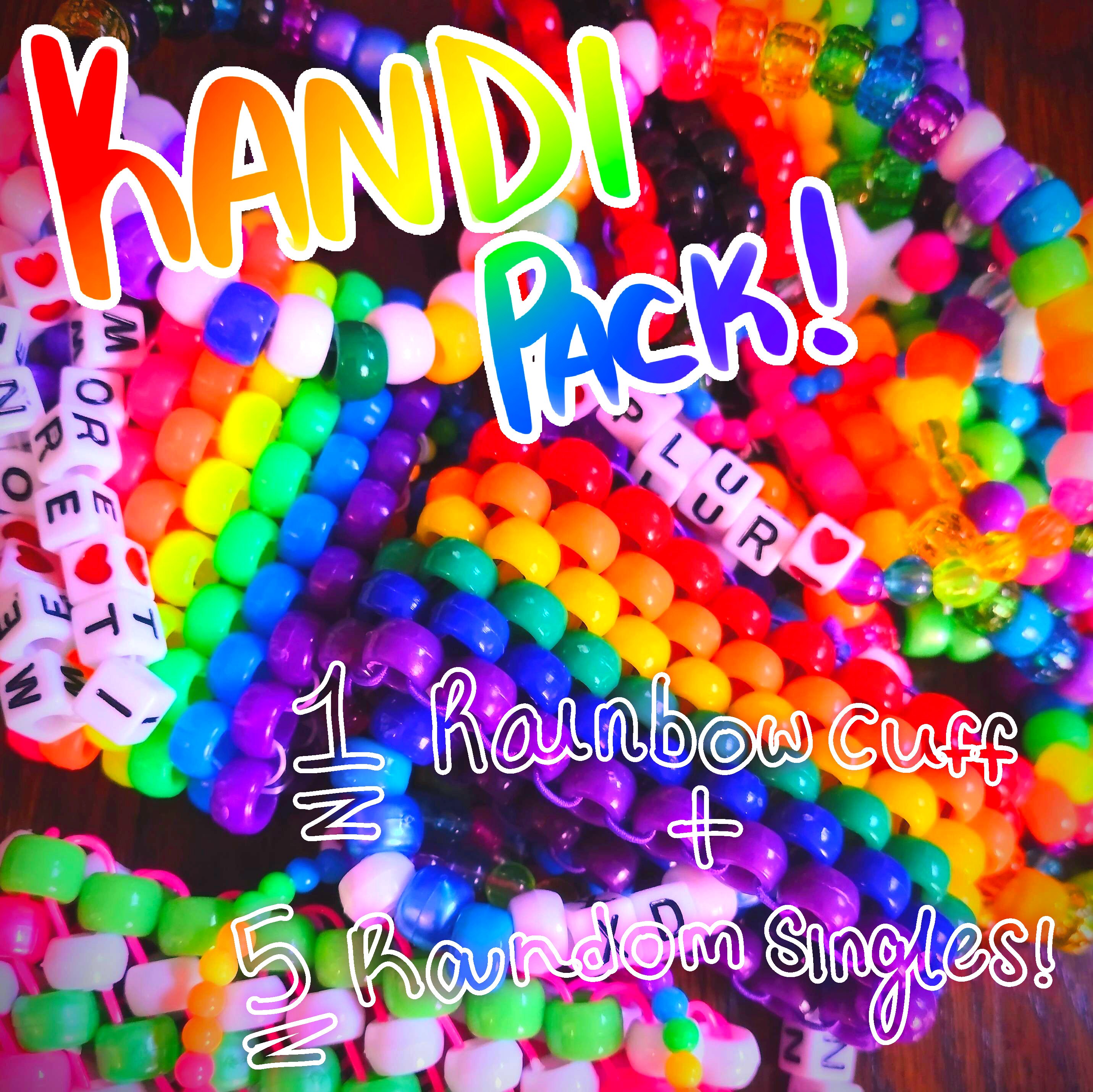 20 Random Kandi Bracelets Kandi Singles, PLUR, Assorted Beaded Bracelets, Rave  Kandi, Friendship Bracelets, Glow Beads, EDC, EDM Kandi -  Finland
