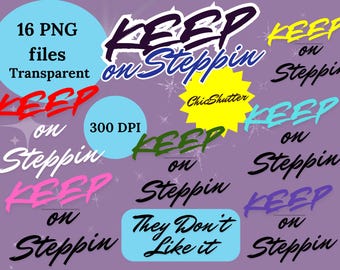 Line Dance PNG Designs: Keep on Steppin' Clipart (Digital Download)