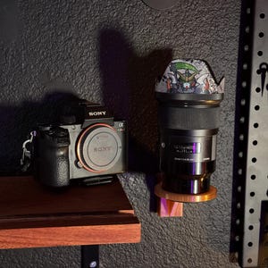 Camera Lens Wall Mount