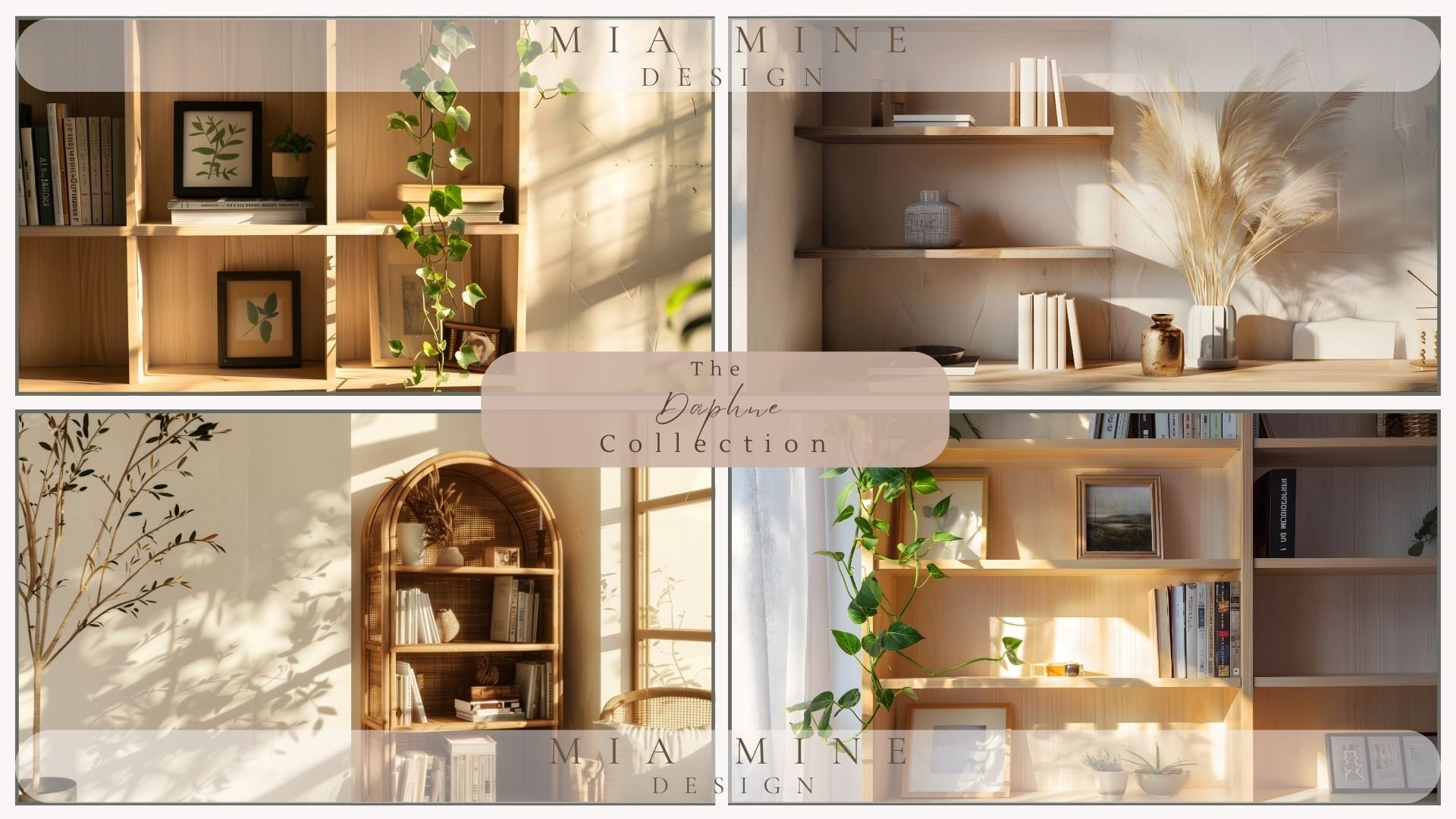 Wood Shelves Virtual Office Bundle | Four Animated Zoom Backgrounds ...