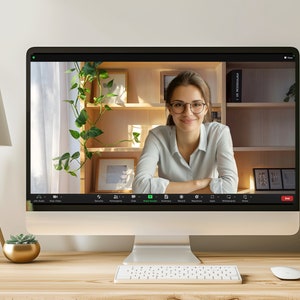 Wood Shelves Virtual Office Bundle | Four Animated Zoom Backgrounds ...