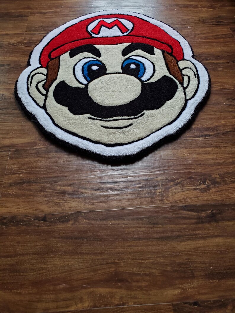 Mario Bros Tufted Handmade Rug | Mario image 3