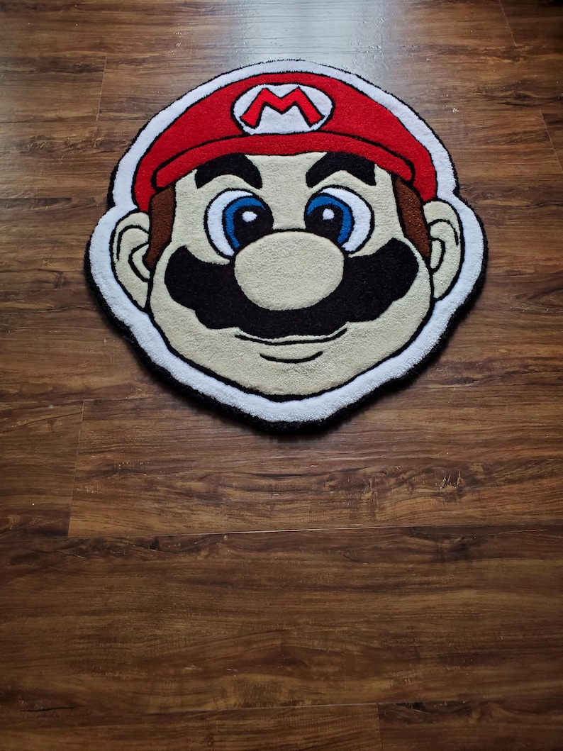 Mario Bros Tufted Handmade Rug | Mario image 2