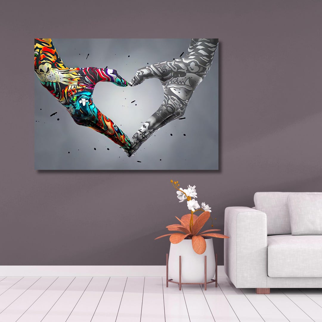 Banksy Style Canvas Print – Urban Graffiti Street Art Wall Decor - Etsy UK